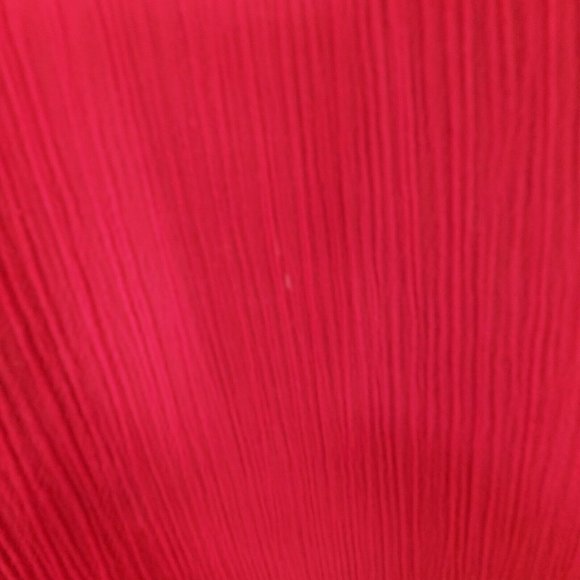 Womens Small Blouse Beaded Red Asymmetric Tiered Tunic Top Sheer Fancy - Picture 9 of 9